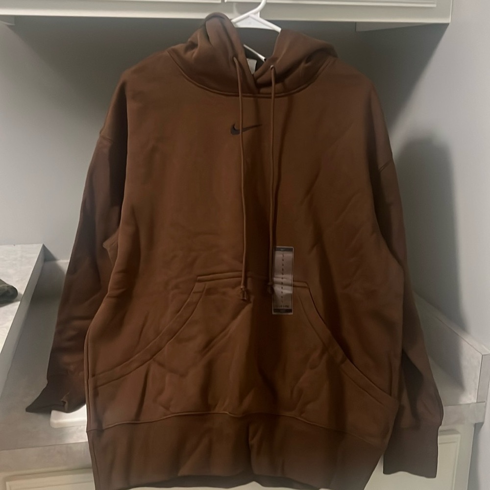 NWT * Nike Brown Oversized Hoodie Size Small